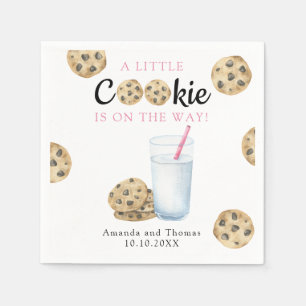 Servilleta De Papel Chica de leche y galletas Baby shower