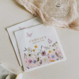 Servilleta De Papel Chica de mariposa Jardín Baby Shower