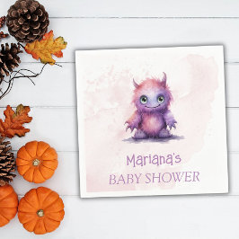 Servilleta De Papel Chica de Monstruo Pequeño de Halloween Baby Shower