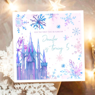 Servilleta De Papel Chica de Nieve de Winter Wonderland