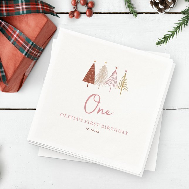 Servilleta De Papel Chica de Onederland primer cumpleaños del Árbol de (Subido por el creador)