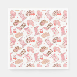 Servilleta De Papel Chica de país Cowboy boots contra Gorras