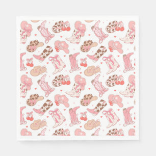 Servilleta De Papel Chica de país Cowboy boots contra Gorras