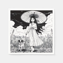 Servilleta De Papel Chica de paraguas