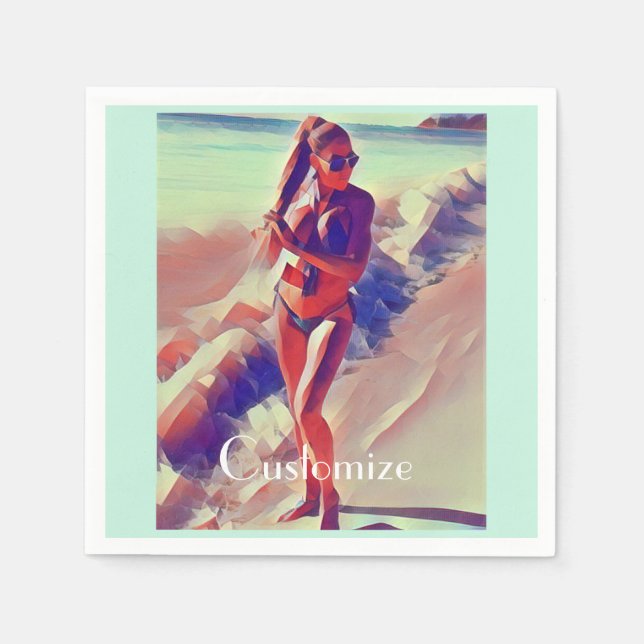 Servilleta De Papel Chica de playa Thunder_Cove (Anverso)