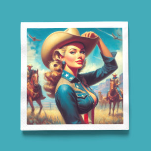 Servilleta De Papel Chica de Rodeo Antiguo