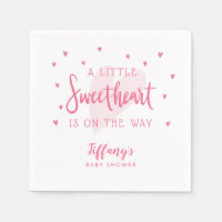 Chica de temas de Valentine Baby Shower