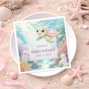 Servilleta De Papel Chica de Tortuga Bajo el Mar Baby Shower