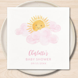 Servilleta De Papel Chica Ducha de Bebé Un Pequeño Rayo de Sol