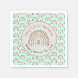 Servilleta De Papel Chica Elegante y dulce Casa de la Moneda Arcoiris 