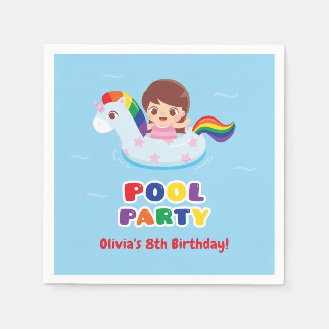 Servilleta De Papel Chica en suministros para Fiestas de cumpleaños de (Anverso)