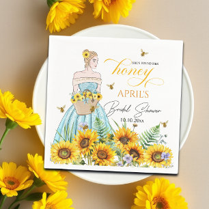 Servilleta De Papel Chica Encontró su Despedida de Soltera con Miel  