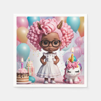 Servilleta De Papel Chica fiesta de Unicorn