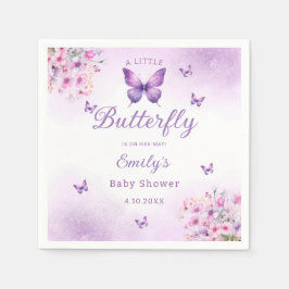 Servilleta De Papel Chica florido Butterfly de estilo moderno