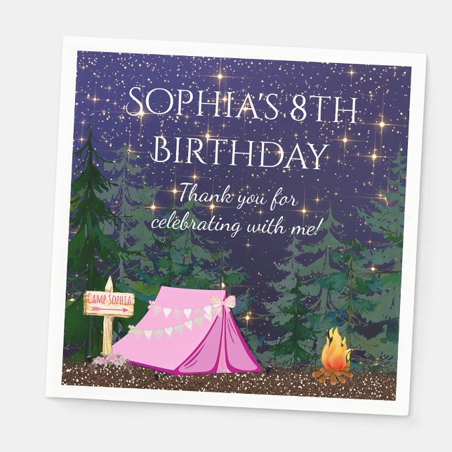 Servilleta De Papel Chica Glamping Camping  (Subido por el creador)