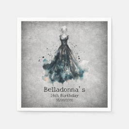 Servilleta De Papel Chica gótica Cumpleaños
