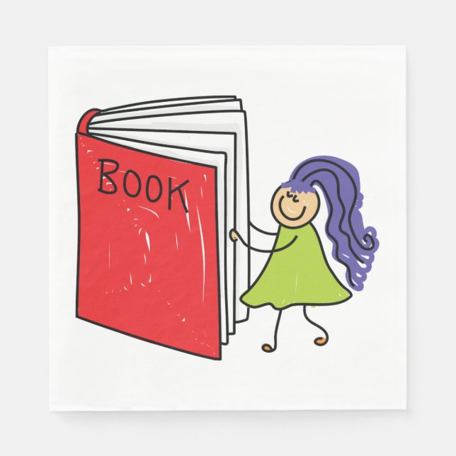 Servilleta De Papel Chica leyendo las toallas de papel (Anverso)