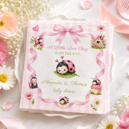 Servilleta De Papel Chica Little Love Bug Baby Shower