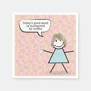 Servilleta De Papel Chica Palito con Taza de Café 
