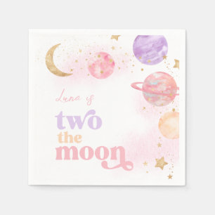 Servilleta De Papel Chica Pink Space Fiestas Napkins