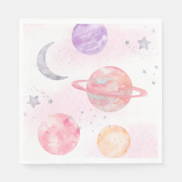 Servilleta De Papel Chica Pink Space Fiestas Napkins