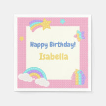 Chica Pop It Fidget Cumpleaños