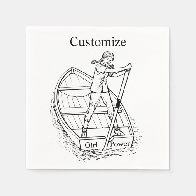 Servilleta De Papel Chica Power Sculling Boat Thunder_Cove (Anverso)