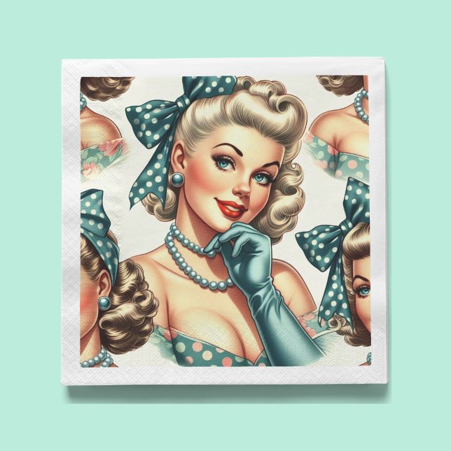 Servilleta De Papel Chica Retro Clásica Monada (Subido por el creador)