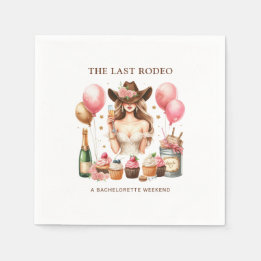 Servilleta De Papel Chica Rodeo Occidental Bachelorette Bridal Shower