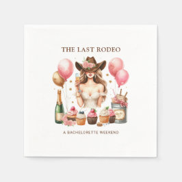 Servilleta De Papel Chica Rodeo Occidental Bachelorette Bridal Shower