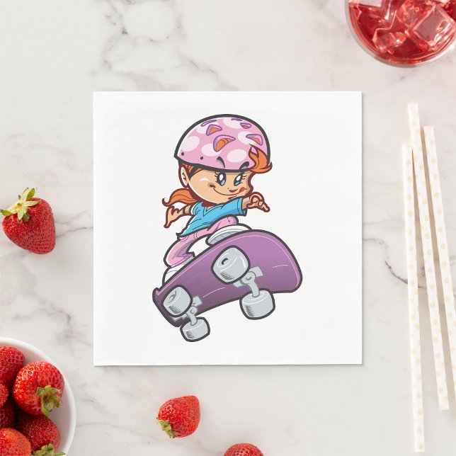 Servilleta De Papel Chica Skateboarder (Subido por el creador)