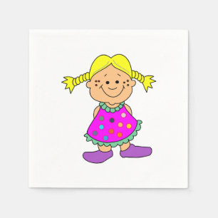 Servilleta De Papel Chica sonriente.