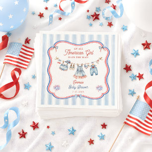 Servilleta De Papel Chica totalmente americana Baby Shower