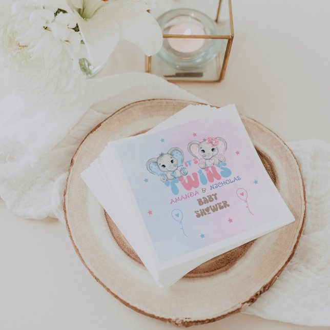 Servilleta De Papel Chica Twins Baby Shower Boy (Subido por el creador)