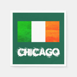 Servilleta De Papel Chicago Irlandés - Día de San Patricio en la Ciuda