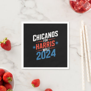 Servilleta De Papel Chicanos por Harris Walz 2024 Presidencial 