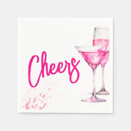Servilleta De Papel Chicas acuarela Fiesta de Galentines