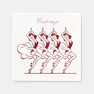 Servilleta De Papel Chicas bailarines Thunder_Cove