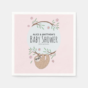 Servilleta De Papel Chicas cortan a los niños sollozando Baby Shower