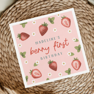 Servilleta De Papel Chicas cortan Berry primer verano niños primer cum