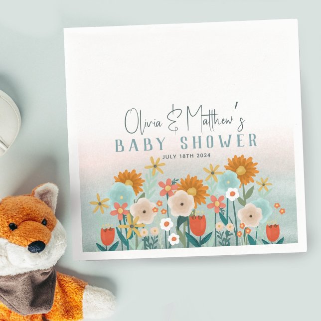 Servilleta De Papel Chicas Cute Nature Floral Baby Shower Botánico (Subido por el creador)
