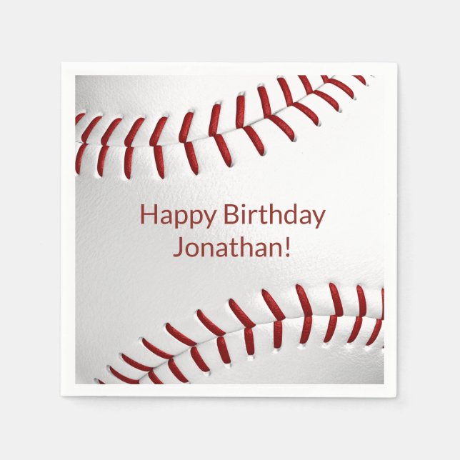 Servilleta De Papel chicas de béisbol fiesta de softball (Anverso)