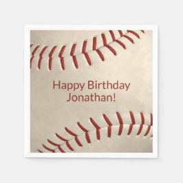 Servilleta De Papel chicas de béisbol fiesta de softball