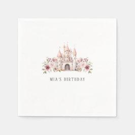 Servilleta De Papel Chicas de cumpleaños del Castillo de la Princesa