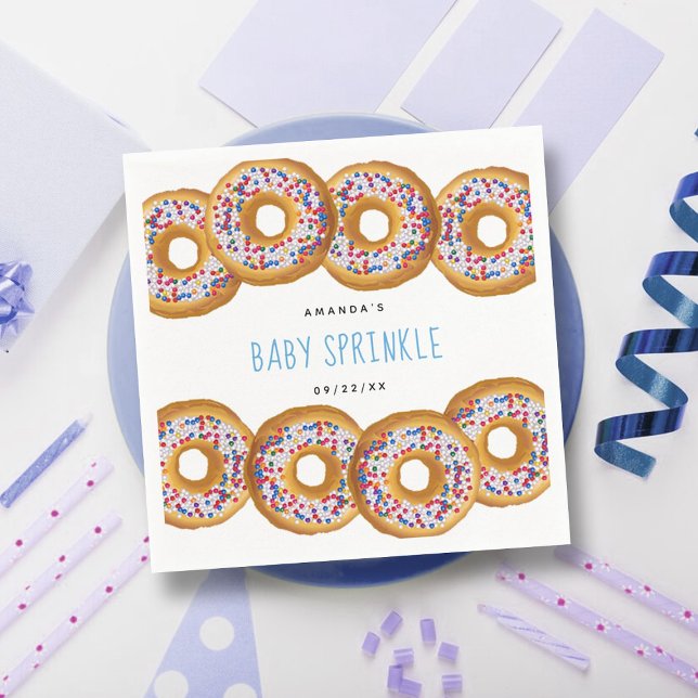 Servilleta De Papel Chicas de Donut Modernas Baby Shower Sprinkle (Subido por el creador)