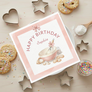 Servilleta De Papel Chicas de fiesta de cumpleaños de repostería Tazón