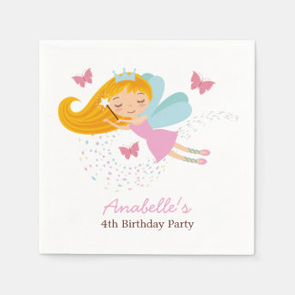 Servilleta De Papel Chicas de la princesa cuta cumpleaños