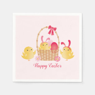 Servilleta De Papel Chicas de Pascua Felices