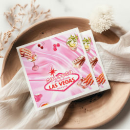 Servilleta De Papel Chicas de Póquer de Las Vegas