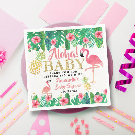 Servilleta De Papel Chicas de Summer Beach Luau Tropical Baby Shower